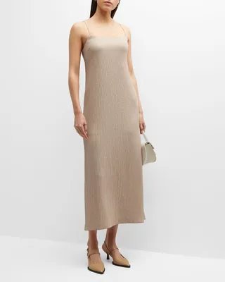 Alias Square-Neck Ribbed Dress