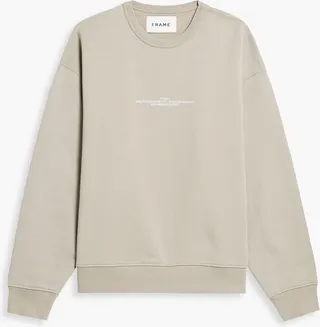 Printed French cotton-terry sweatshirt