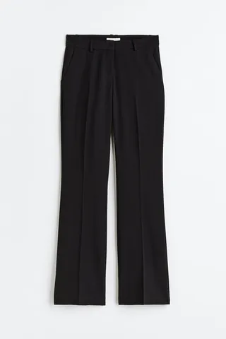 Flared Twill Pants