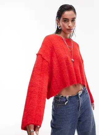 Crew Neck Knitted Sweater