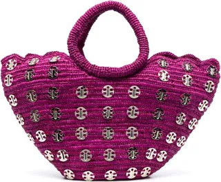Metallic Disc Basket Bag