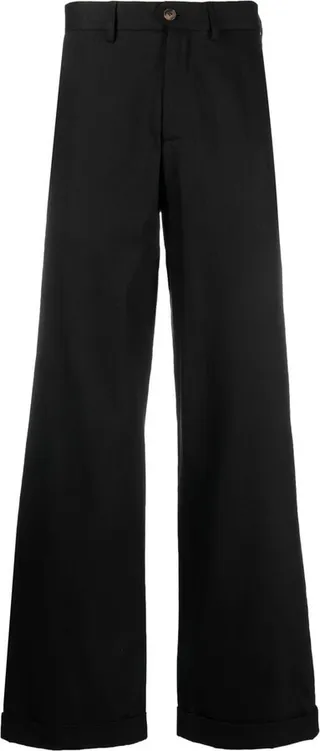 Straight-Leg Tailored Trousers