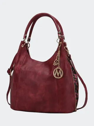 MKF Collection by Mia K April Hobo Handbag for Women's - Red