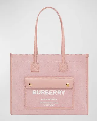 Freya Small Horseferry-Print Canvas Tote Bag
