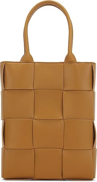Bottega Veneta Small Cassette Tote in Tan