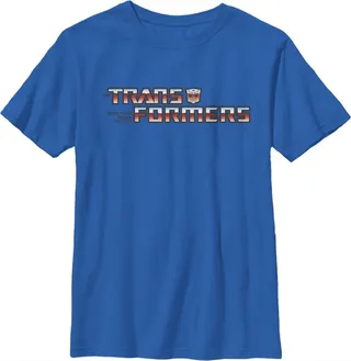 Boy's Transformers Autobots Logo T-Shirt - Royal Blue - Large