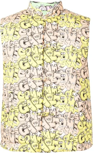 COMME DES GARÇONS SHIRT- Cotton Printed Gilet