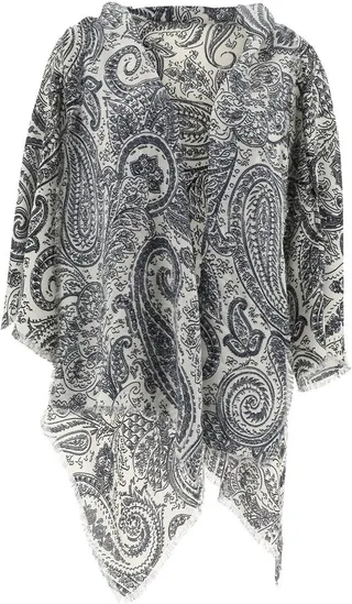 Etro Paisley Printed Floreale Cape