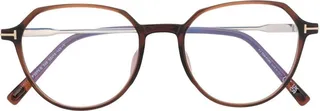 T-logo round-frame glasses