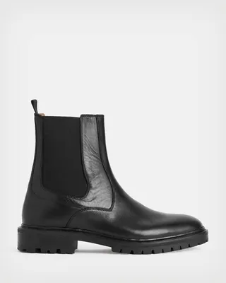 Melos Leather Chelsea Boots - Black