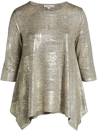 Reflection Metallic Swing Tunic