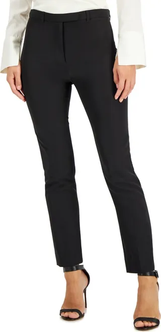 Donna Karan Women's Solid-Color Slim-Fit Dress Pants