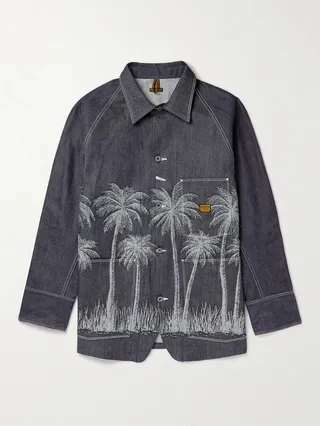 Denim-Jacquard Jacket
