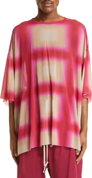 Tommy Degradé Plaid Oversize T-Shirt