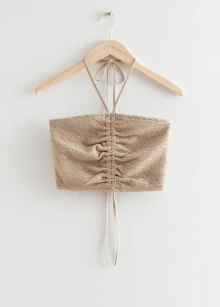 Halterneck Bandeau Crop Top