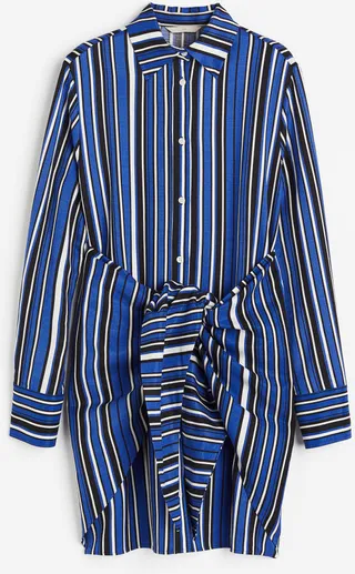 Tie-detail Shirt Dress