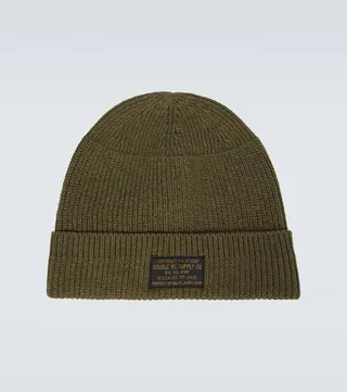 Knitted stretch-cotton watch cap