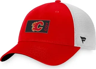 Men's Fanatics Branded Red Calgary Flames Authentic Pro Rink Trucker Snapback Hat