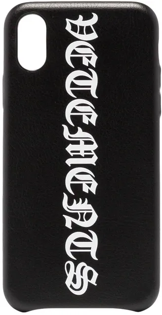 Goth logo-print iPhone XS case