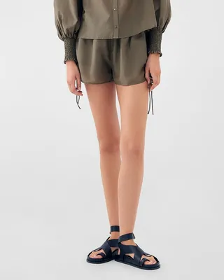Noa Cotton-Linen Drawstring Shorts