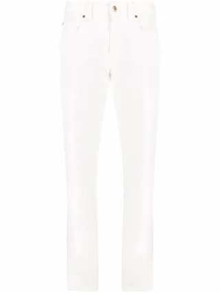 Cropped Straight-Leg Trousers