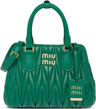 Matelassé nappa leather tote bag
