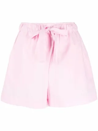 Drawstring Cotton Short Shorts