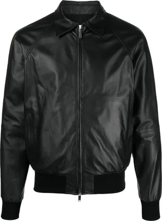 Leather Bomber Jacket