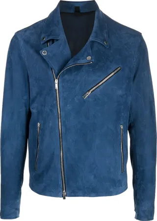 Zip-Up Suede Jacket