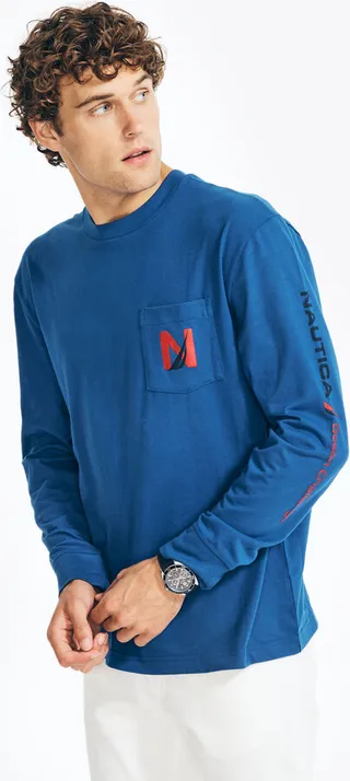Big & Tall Sustainably Crafted Graphic Long-Sleeve T-Shirt