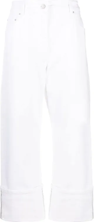 Cropped Straigh-Leg Trousers