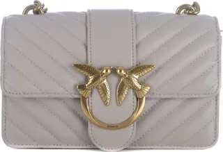 Bag Pinkolove Mini Icon Chevron In Quilted Nappa Leather