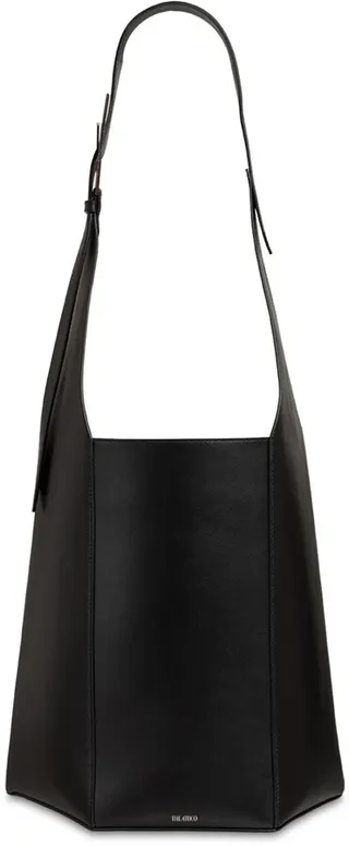 Large 12 PM leather shoulder bag