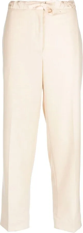 Drawstring Cropped Trousers