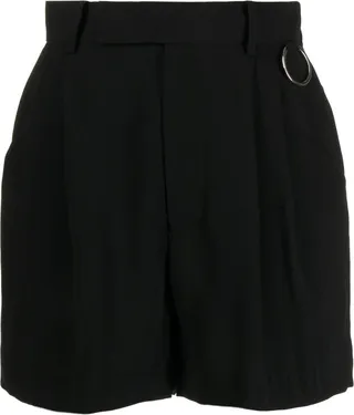Pleat-Detail Shorts