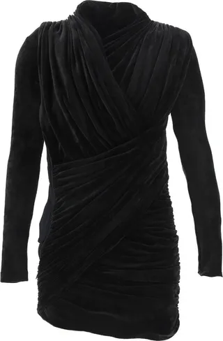 Balenciaga Draped Mini Dress