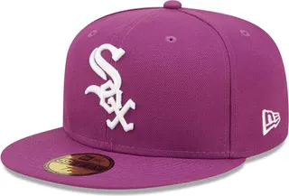 Men's New Era Grape Chicago White Sox Logo 59FIFTY Fitted Hat