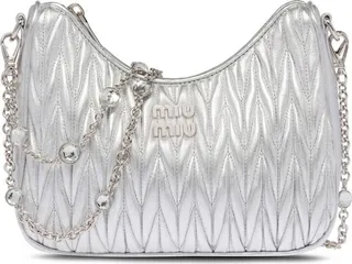 Matelassé nappa leather shoulder bag