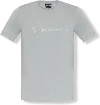 Giorgio Armani Logo Print Crewneck T-Shirt