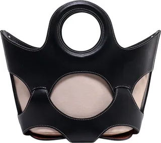 Handbag with cut-out detail