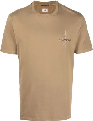 chest logo-print detail T-shirt