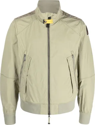 High-Neck Zip-Up Bomber Jacket