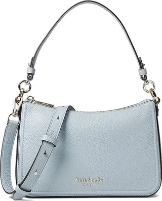 Kate Spade New York New Core Pebble Pebbled Leather Medium Convertible Crossbody (Ocean Beach) Handbags