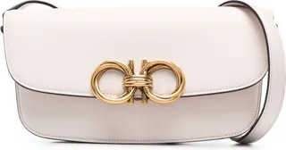 Trapezio leather shoulder bag