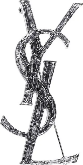Saint Laurent Monogram Brooch