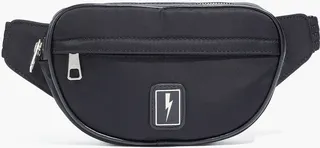 Appliquéd twill belt bag