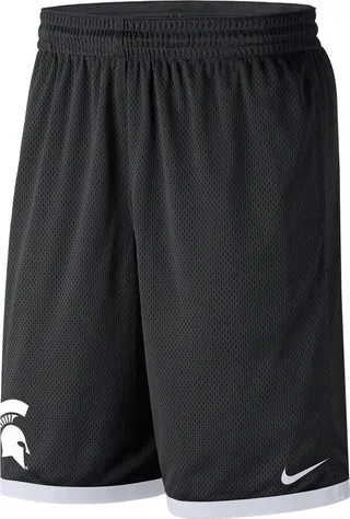 Michigan State Nike Men's College Mesh Shorts in Black