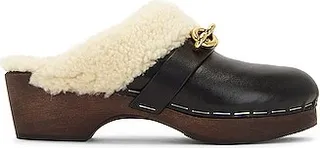 Saint Laurent Toff 15 Clog Sandals in Black