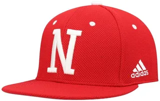 Men's adidas Scarlet Nebraska Huskers On-Field Team Baseball Fitted Hat