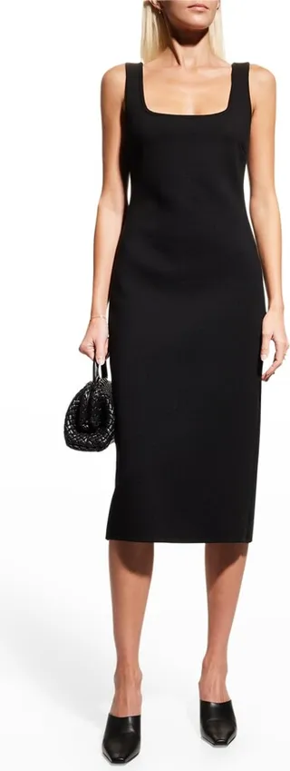 Onagro Square-Neck Midi Dress
